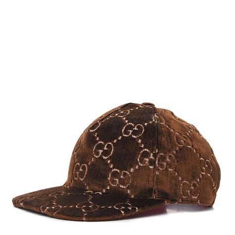 brown velvet gucci hat